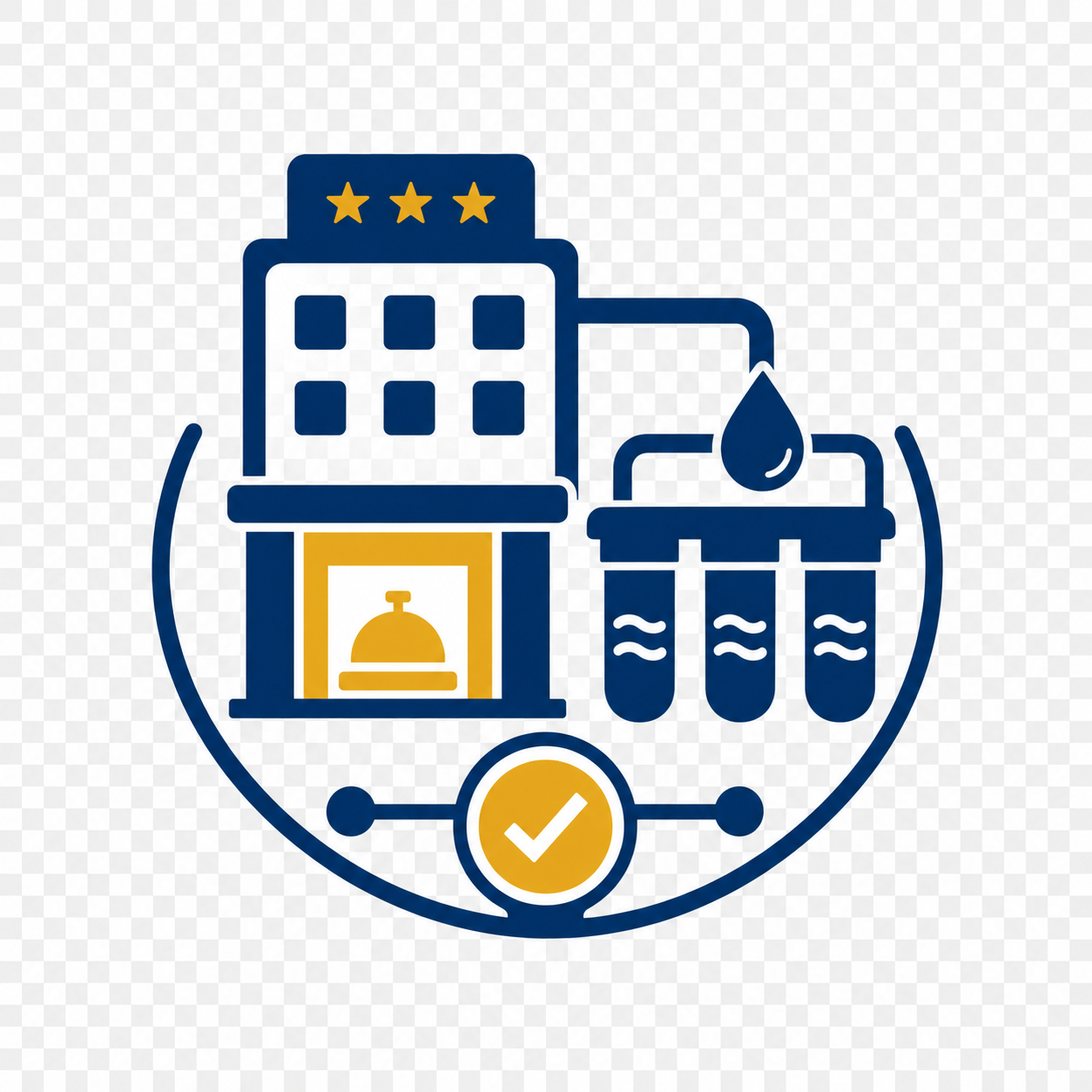 Water Treatment Icon for Hotels